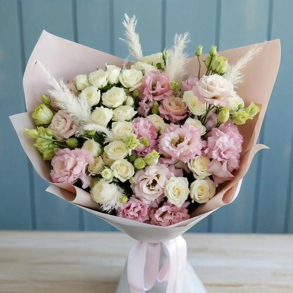 Букет цветов из: Альстромерии и Розы в Восточный