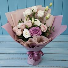 Букет цветов из:  Розы и Лизиантусы #REPLACE_PRED# Восточный