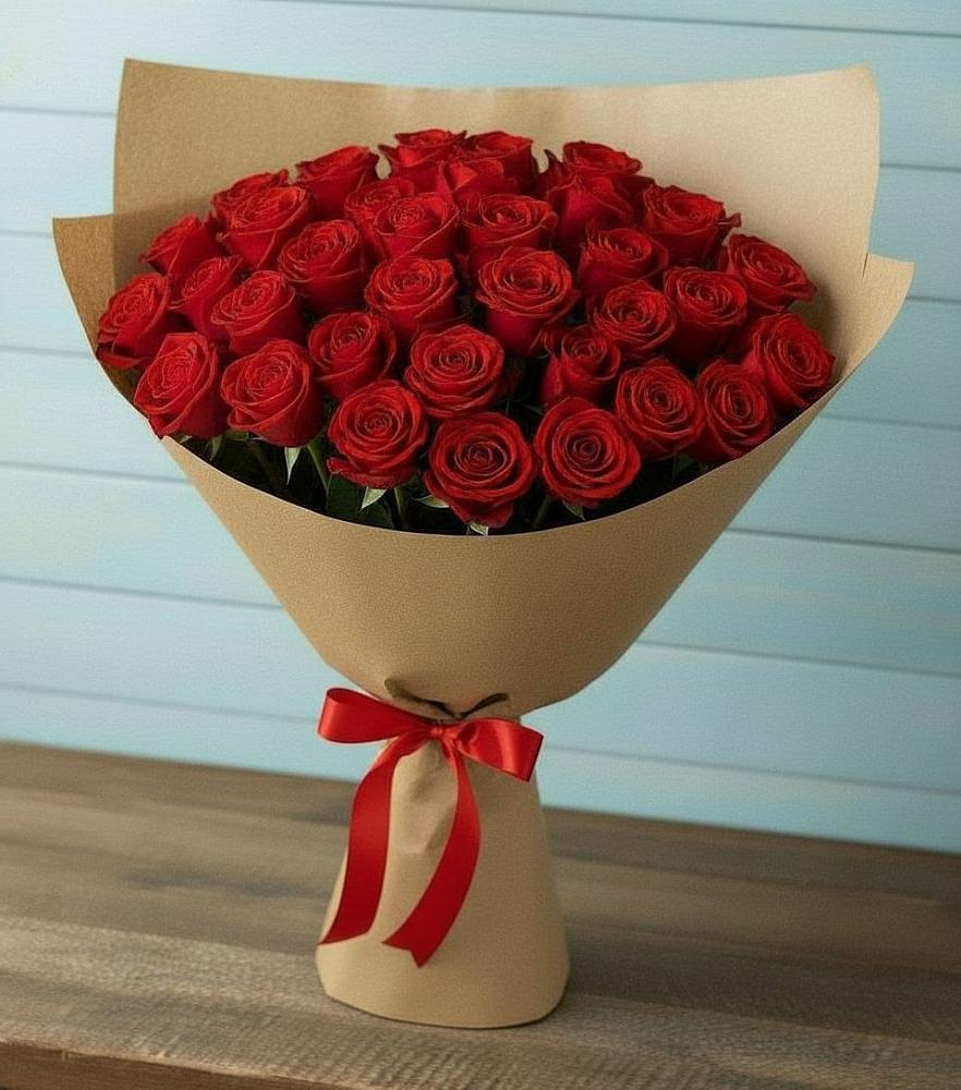 Букет Красные розы Милано в Восточный