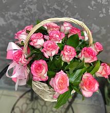 Цветочная композиция из Розы в корзине #REPLACE_PRED# Восточный