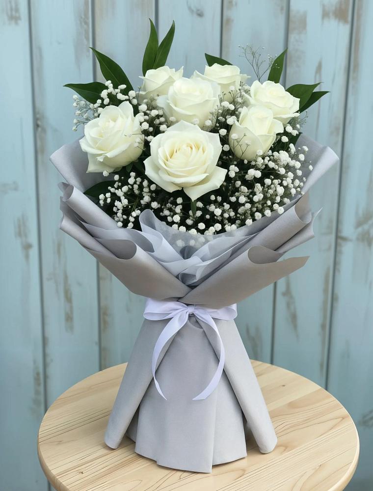 Букет цветов из: Розы в Восточный