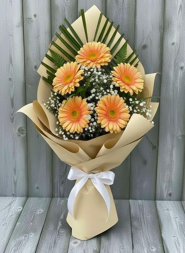 Букет цветов из: Герберы в Восточный