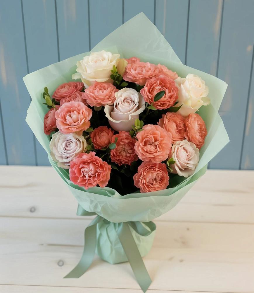 Букет цветов из: Розы в Восточный