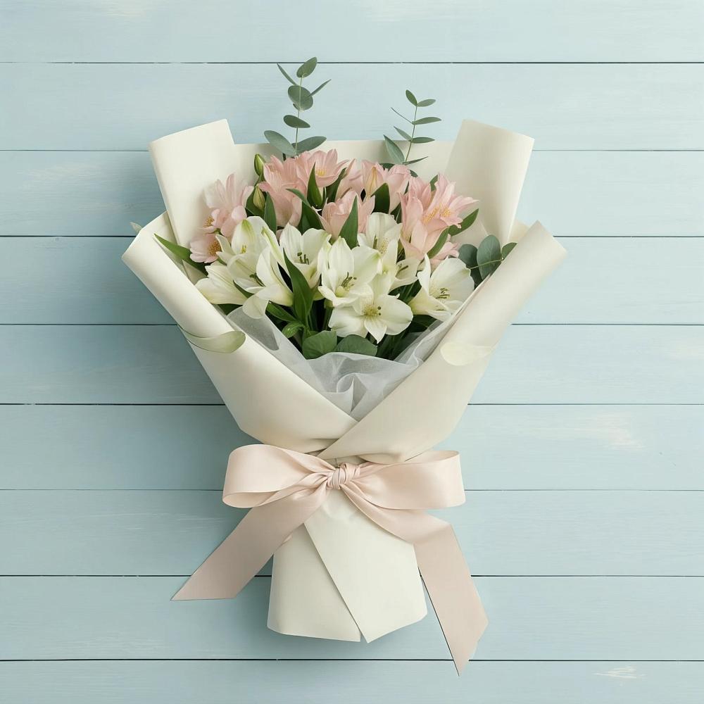 Букет цветов из: Альстромерии в Восточный