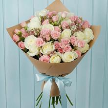 Букет цветов из:  Розы в Восточный